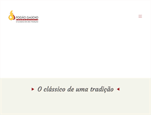 Tablet Screenshot of fogaogaucho.com.br